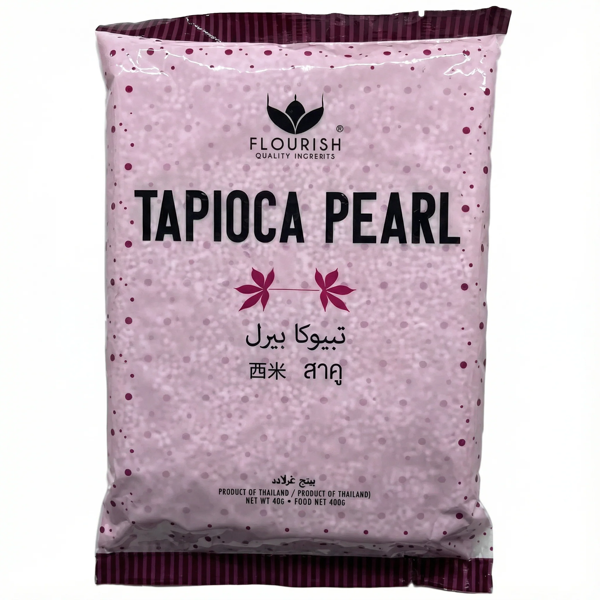 Flourish Pink Tapioca Mini Beans - 400 gm