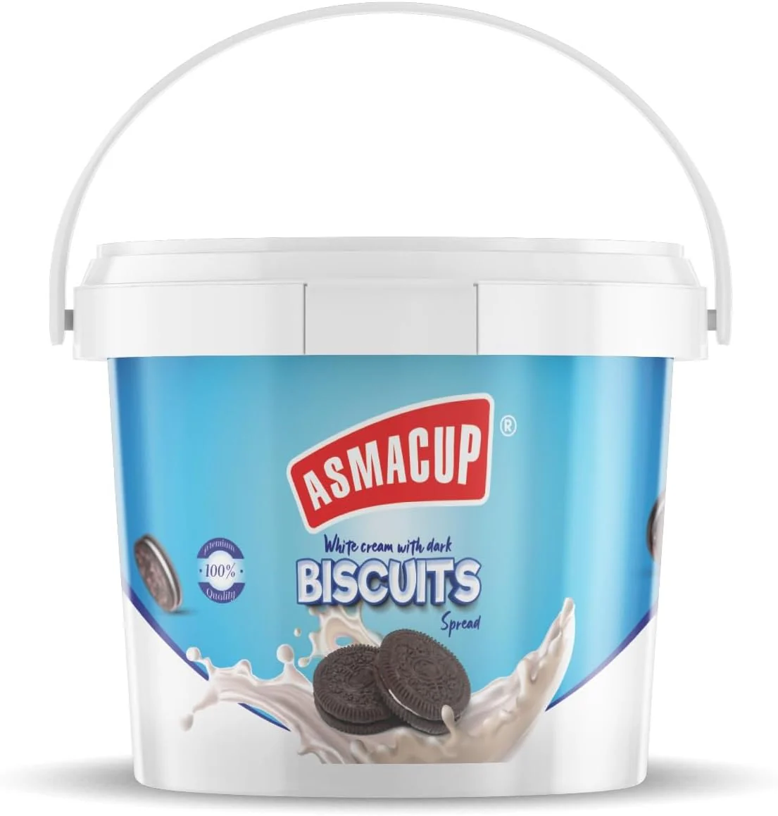 White chocolate with Oreo flavor, spreadable from 850 grams
